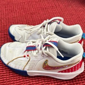 Nike Kids White and Blue Sneakers